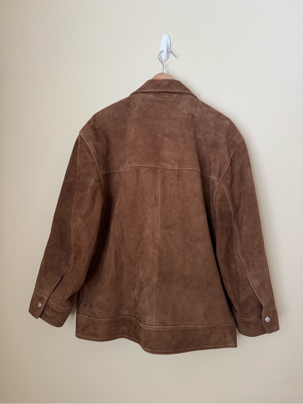 Anine Bing Roux Jacket Suede Leather Tobacco Medium - Picture 6 of 6